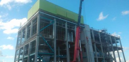 Kattokonehuone Uudenkaupungin soijajalostamo